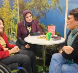 إيمان كريم ونسرين مكتبي تبحثان سبل التعاون بين مصر والنرويج في مجال الكتاب المسموع للطفل ذوي الإعاقة